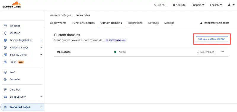 Custom domains