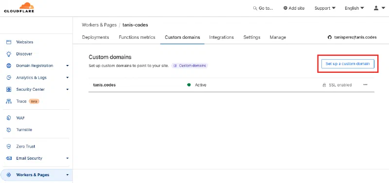Custom domains