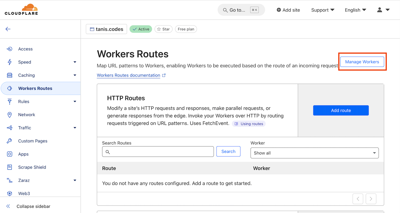 Workers routes