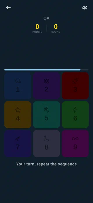 Your turn, repeat the sequence