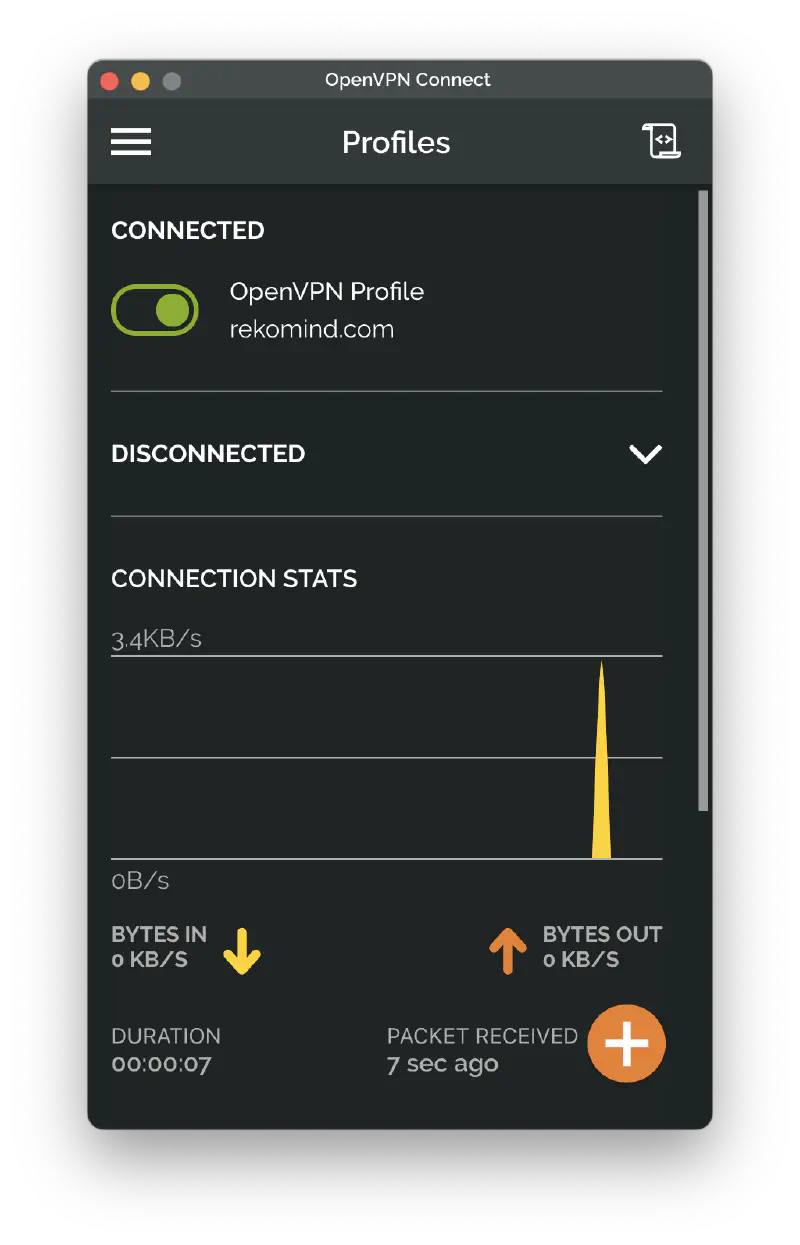 Connect to OpenVPN server