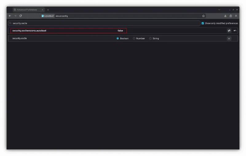 LibreWolf Security Settings